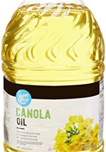 Amazon Brand - Happy Belly Canola Oil, 1 gallon (128 Fl Oz)