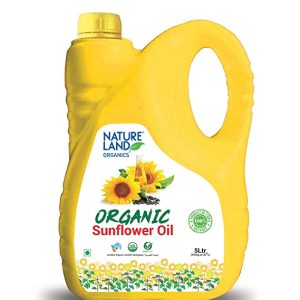 Natureland Organics Sunflower Oil 5 LTR - Cold Pressed