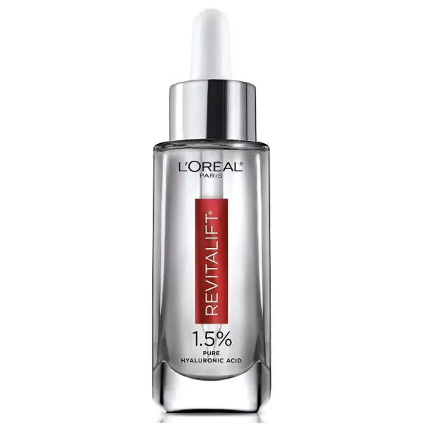 L'Oreal Paris Skincare Revitalift Derm Intensives 1.5% Pure Hyaluronic Acid Face Serum, Hyaluronic Acid Serum for Skin, Hydrates, Moisturizes, Plumps Skin, Reduces Wrinkles, Anti Aging Serum, 1.7 Oz