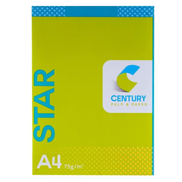Century Star Copier Paper - A4 Ssze, 75 GSM, 1 Ream 500 Sheet
