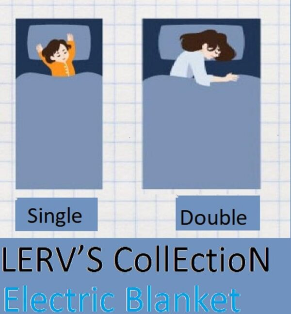 LERV’S CollEctioN Premium Polar Electric Bed Warmer - Electric Under Blanket - Single Bed Size (30x60) inch and Dual Safety Feature with Over Heat Protection (Black) - Image 5