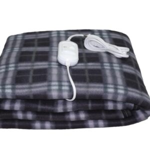 LERV’S CollEctioN Premium Polar Electric Bed Warmer - Electric Under Blanket - Single Bed Size (30x60) inch and Dual Safety Feature with Over Heat Protection (Black)