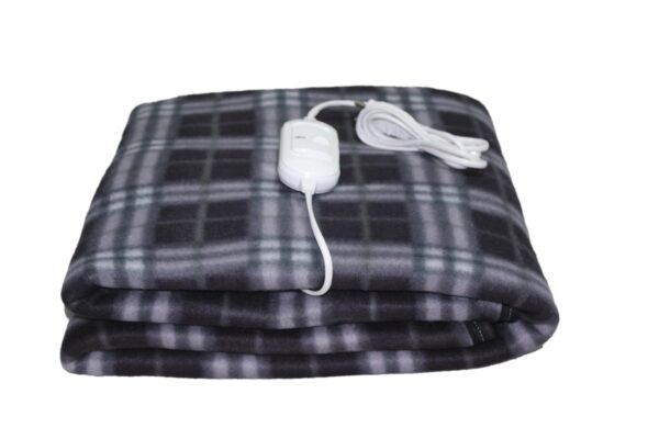LERV’S CollEctioN Premium Polar Electric Bed Warmer - Electric Under Blanket - Single Bed Size (30x60) inch and Dual Safety Feature with Over Heat Protection (Black)