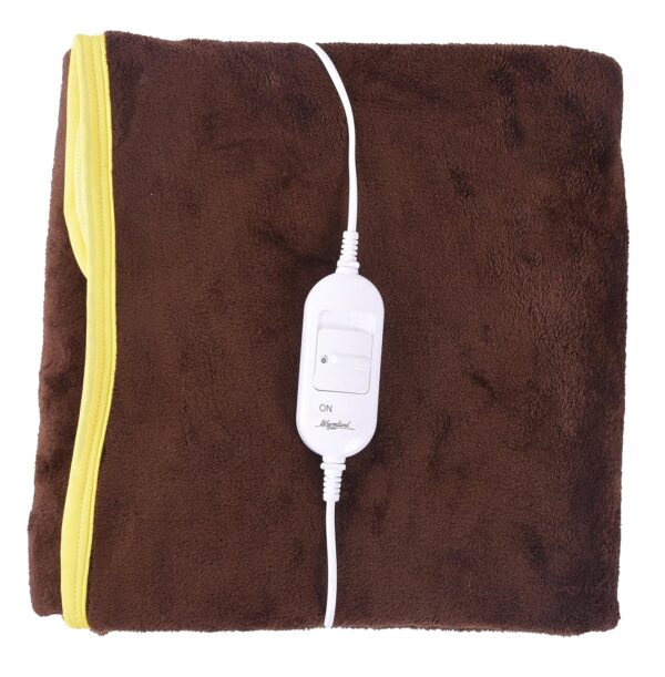 Warmland Polycotton 150 TC Electric Bed Warmer (Single_Brown) - Image 2