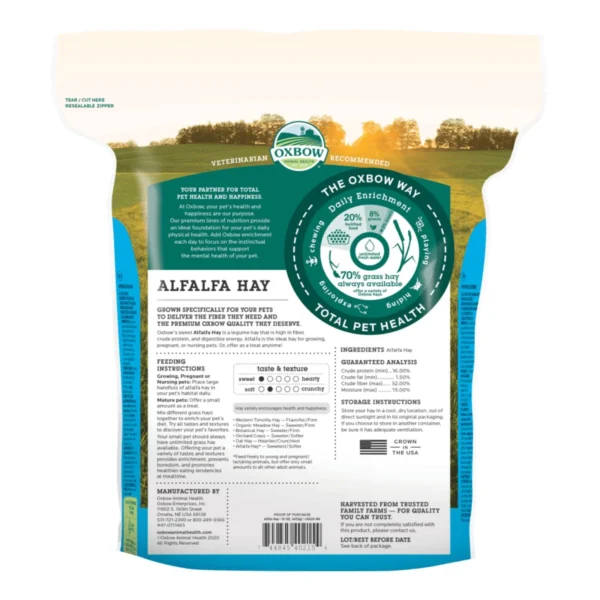 OXBOW Alfalfa Hay 0.425gm - Image 2